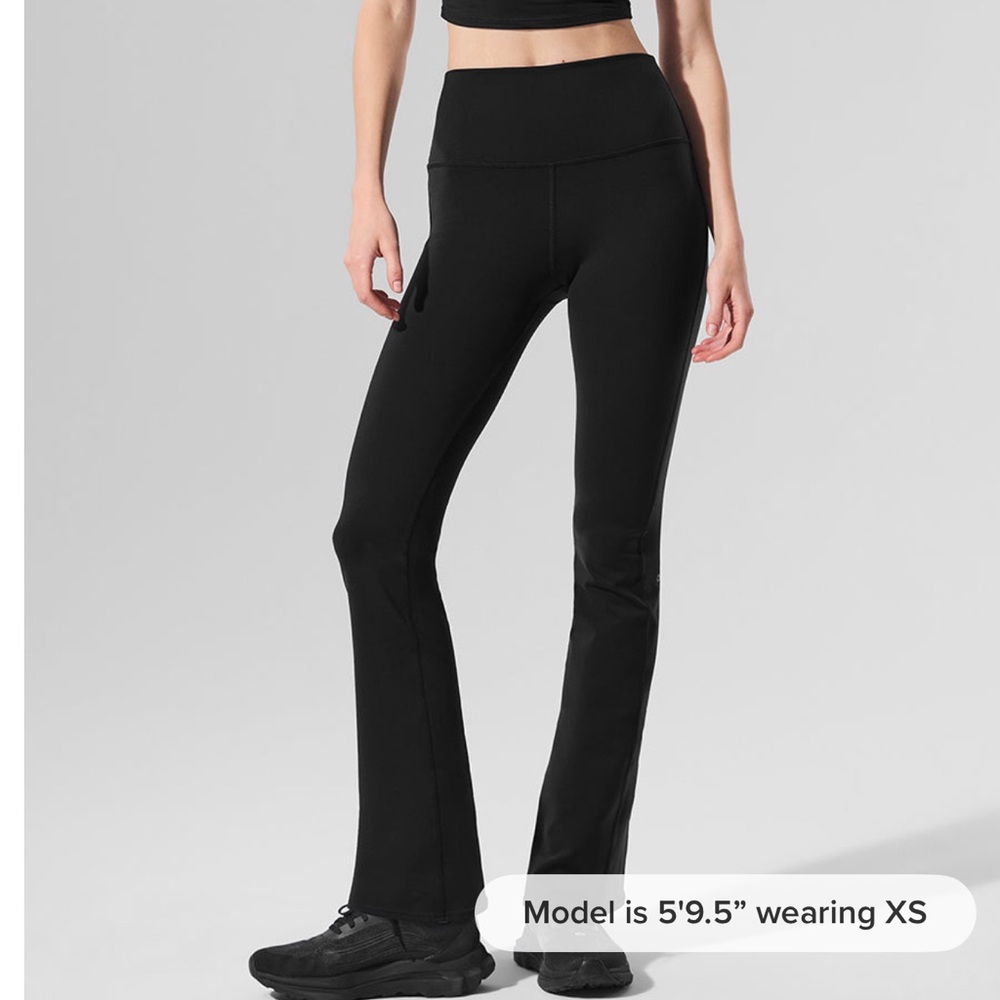 ALO Yoga Black High-Rise Flare Leggings